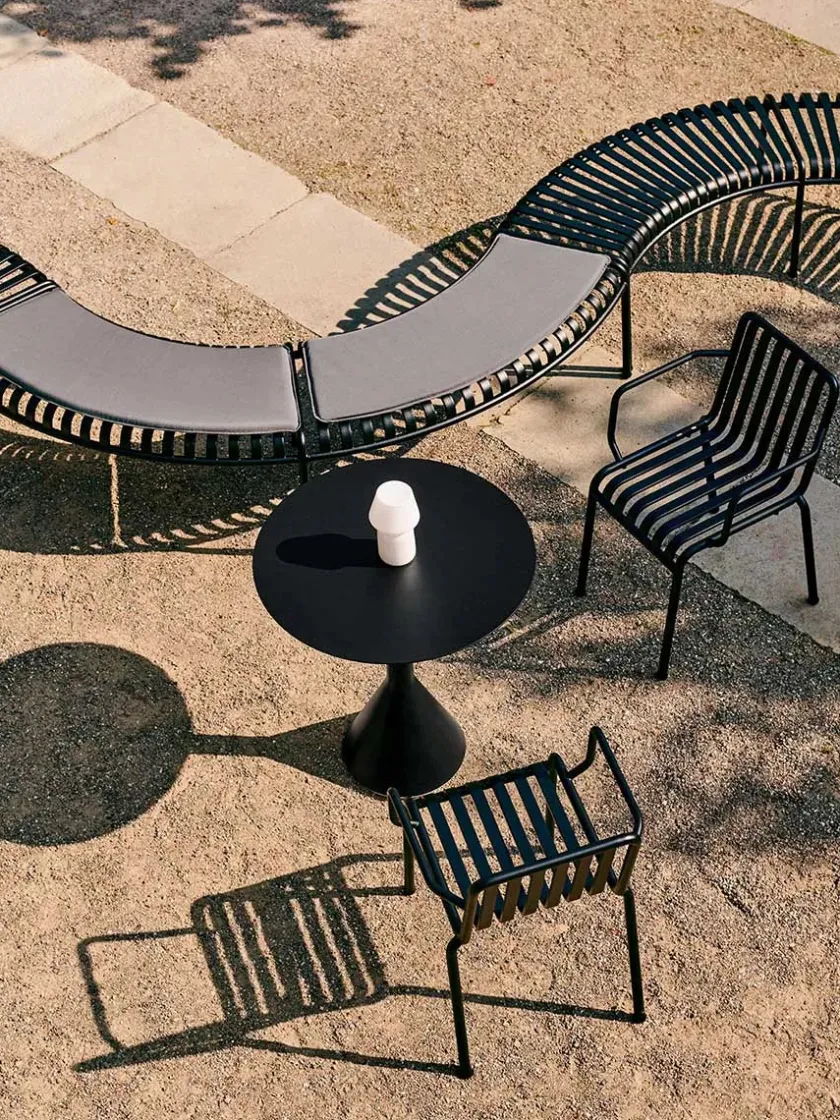 HAY Palissade Park Bench, antracit fra> Havebænke