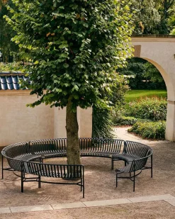 HAY Palissade Park Dining Bench, in, olive fra><noscript><img width=