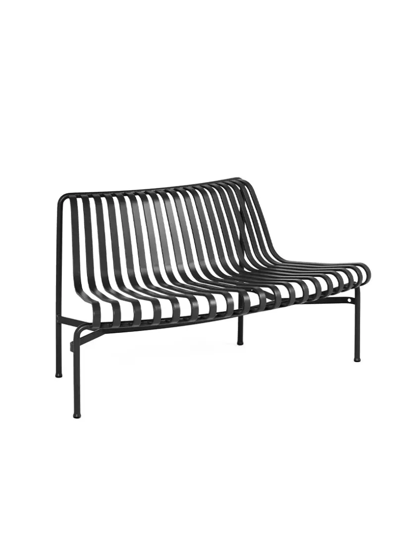 HAY Palissade Park Dining Bench, out, antracit fra> Havebænke
