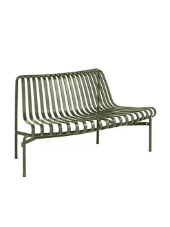 HAY Palissade Park Dining Bench, out, olive fra> Havebænke