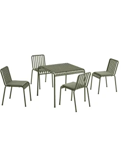 HAY Palissade sæt, 4 armstole og bord i anthracite fra><noscript><img width=