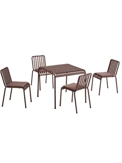 HAY Palissade sæt, 4 armstole og bord i anthracite fra><noscript><img width=