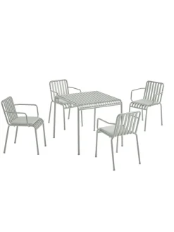 HAY Palissade sæt, 4 armstole og bord i anthracite fra><noscript><img width=