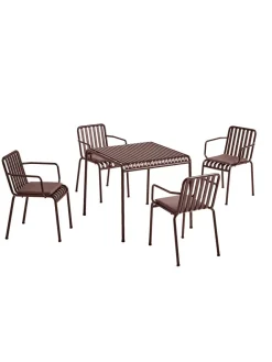 HAY Palissade sæt, 4 stole og bord i anthracite fra><noscript><img width=