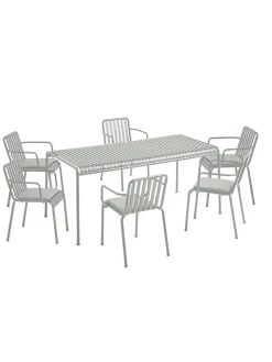 HAY Palissade sæt, 6 stole og bord i anthracite fra><noscript><img width=