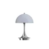 Louis Poulsen Panthella 160 Portable V3, chrome blue grey af Verner Panton> Portable Lamper|Spots