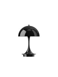 Louis Poulsen Panthella 160 Portable V3, chrome blue grey af Verner Panton><noscript><img width=