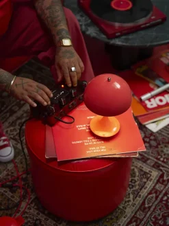 Louis Poulsen Panthella 160 Portable V3, opaque coral af Verner Panton> Portable Lamper|Spots
