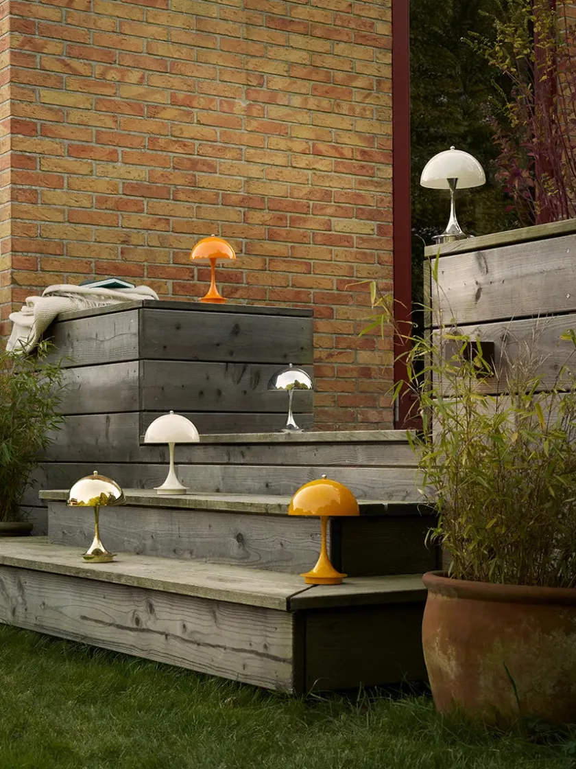Louis Poulsen Panthella 160 Portable V3, opal pale blue af Verner Panton> Portable Lamper|Spots