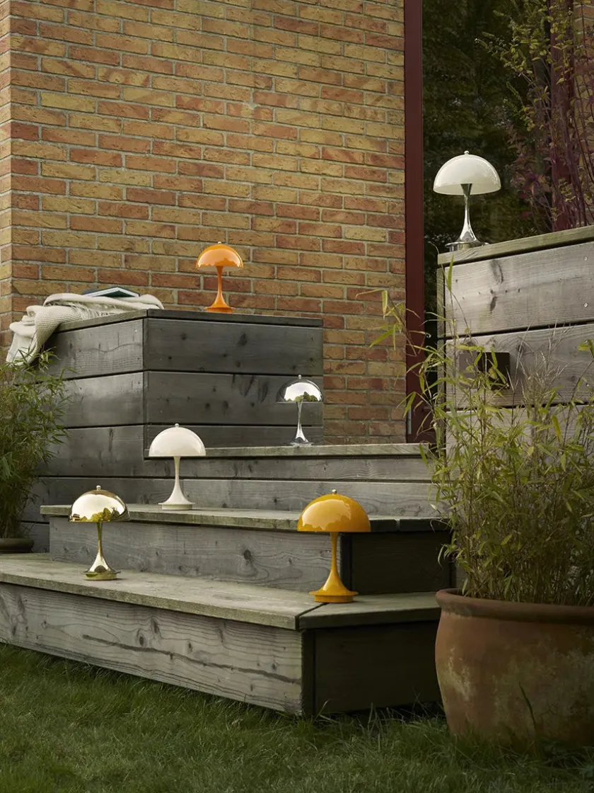 Louis Poulsen Panthella 160 Portable V3, opal pale blue af Verner Panton> Portable Lamper|Spots