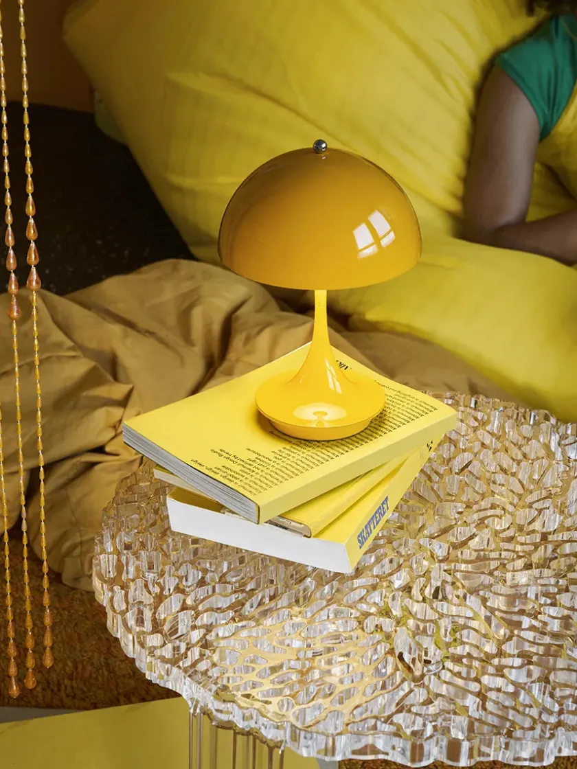 Louis Poulsen Panthella 160 Portable V3, opal pale blue af Verner Panton> Portable Lamper|Spots