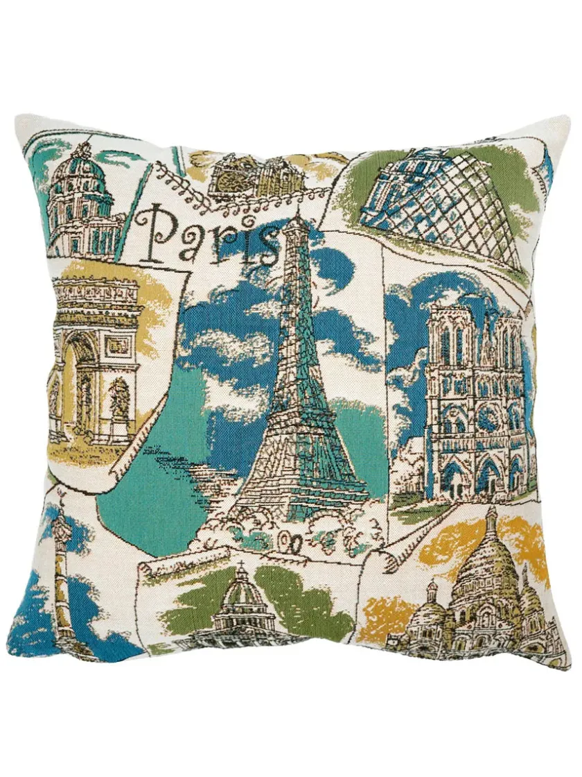 Poulin Design Paris Mon Amour, bleu Pude fra> Puder Og Plaider|Puder