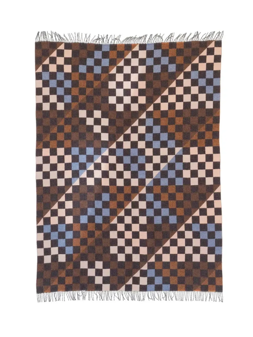 raawii Patch Plaid, white/deer/onyx fra> Puder Og Plaider