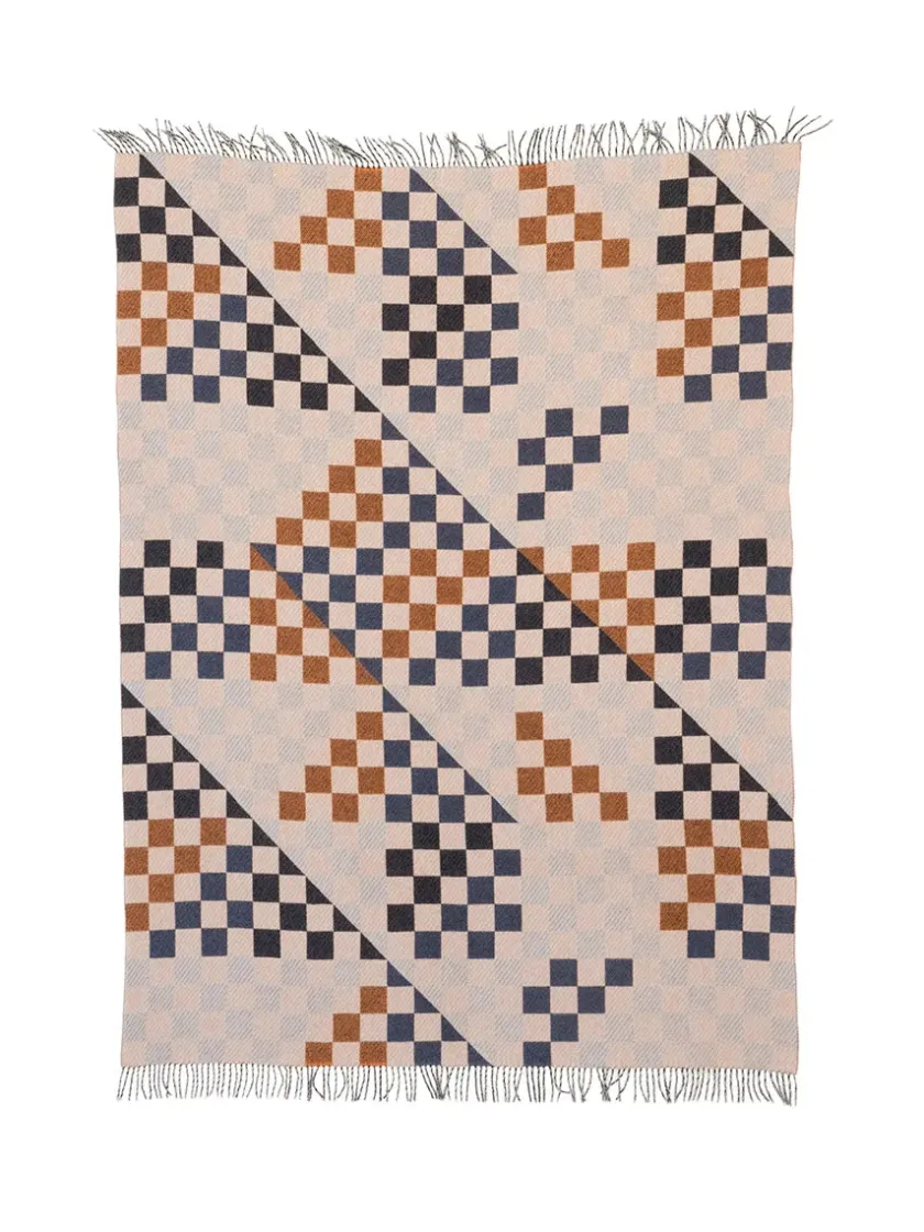 raawii Patch Plaid, white/deer/onyx fra> Puder Og Plaider