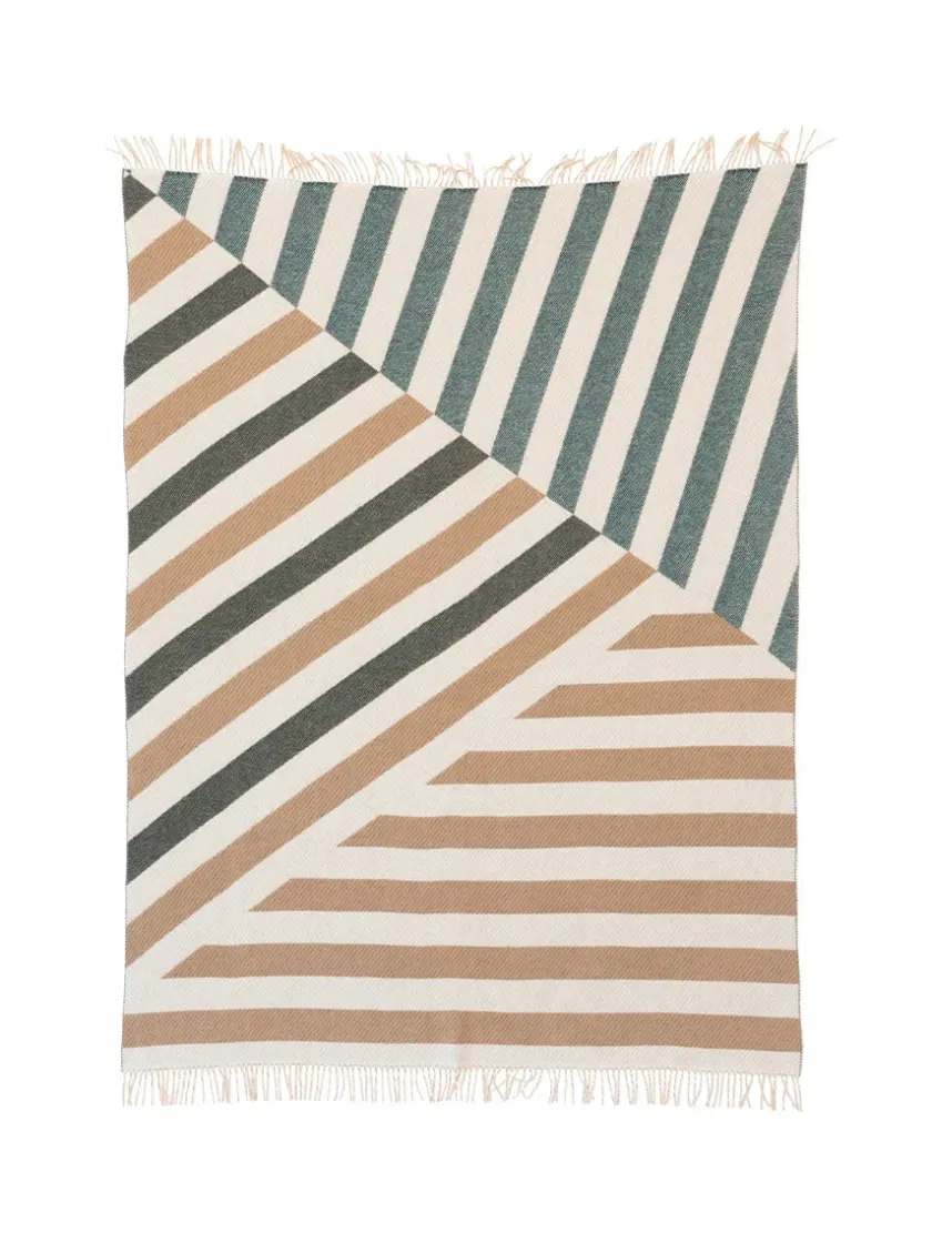 raawii Patch Plaid, white/deer/onyx fra> Puder Og Plaider