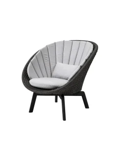 Cane-line Peacock Loungestol, Soft Rope m/ben i alu fra><noscript><img width=