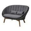 Cane-line Peacock 2-pers. Sofa, Soft Rope fra> Udendørs Loungemøbler