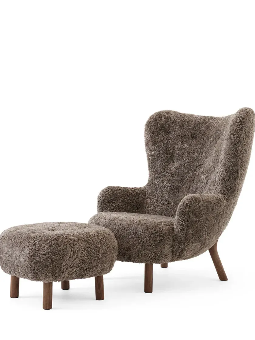 &Tradition Petra VB3 lænestol inkl. Skammel, Sheepskin honey 50 fra> Lænestole