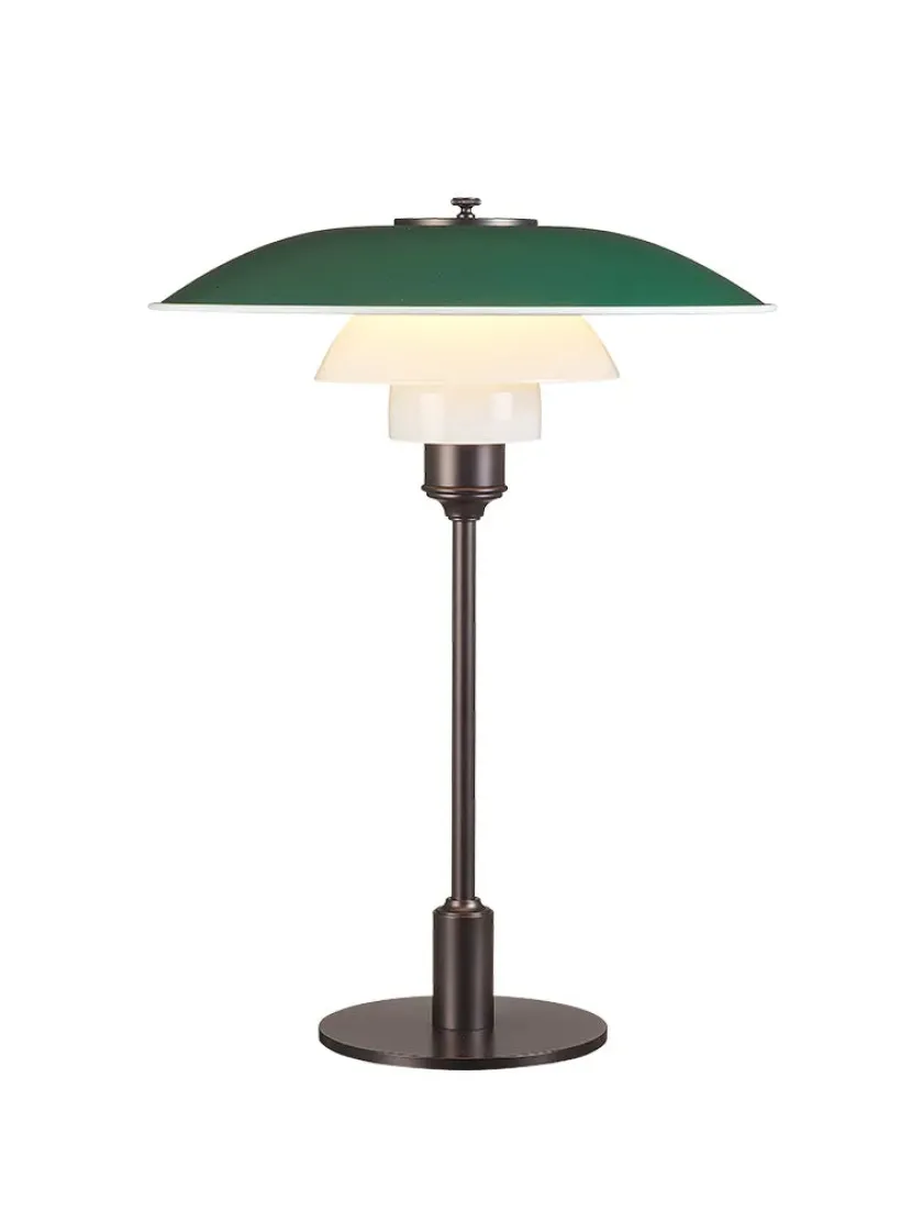 Louis Poulsen PH 3½-2½ Bordlampe, grøn af Poul Henningsen> Spots