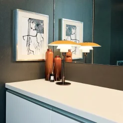 Louis Poulsen PH 3½-2½ Bordlampe, gul af Poul Henningsen><noscript><img width=