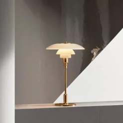 Louis Poulsen PH 3/2 Bordlampe, messing metalliseret fra><noscript><img width=