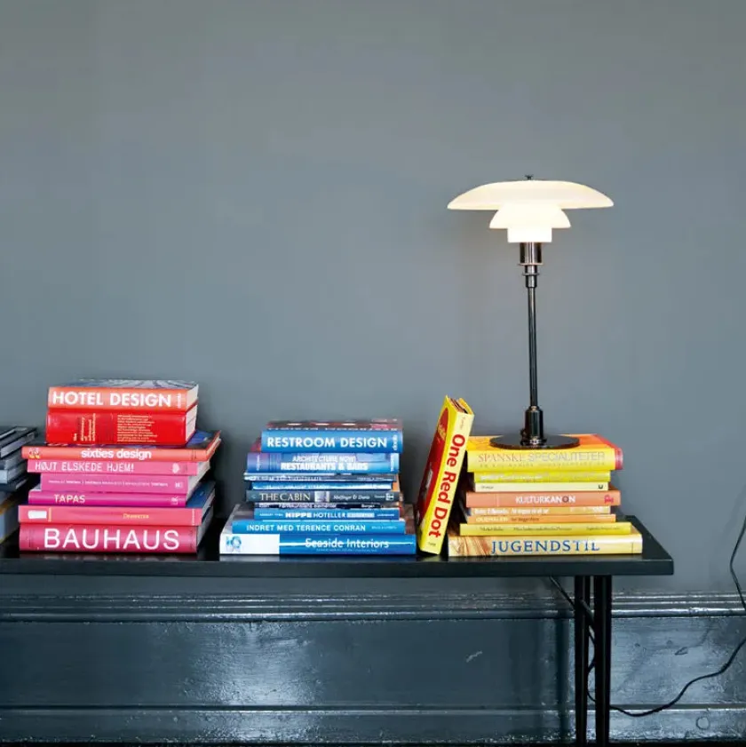 Louis Poulsen PH 3/2 Bordlampe, sort metalliseret fra> Skrivebordslamper|Spots
