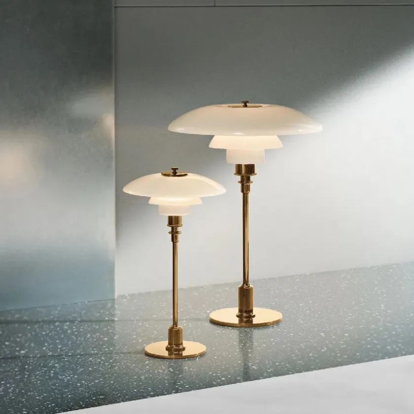 Louis Poulsen PH 3/2 Bordlampe, sort metalliseret fra> Skrivebordslamper|Spots