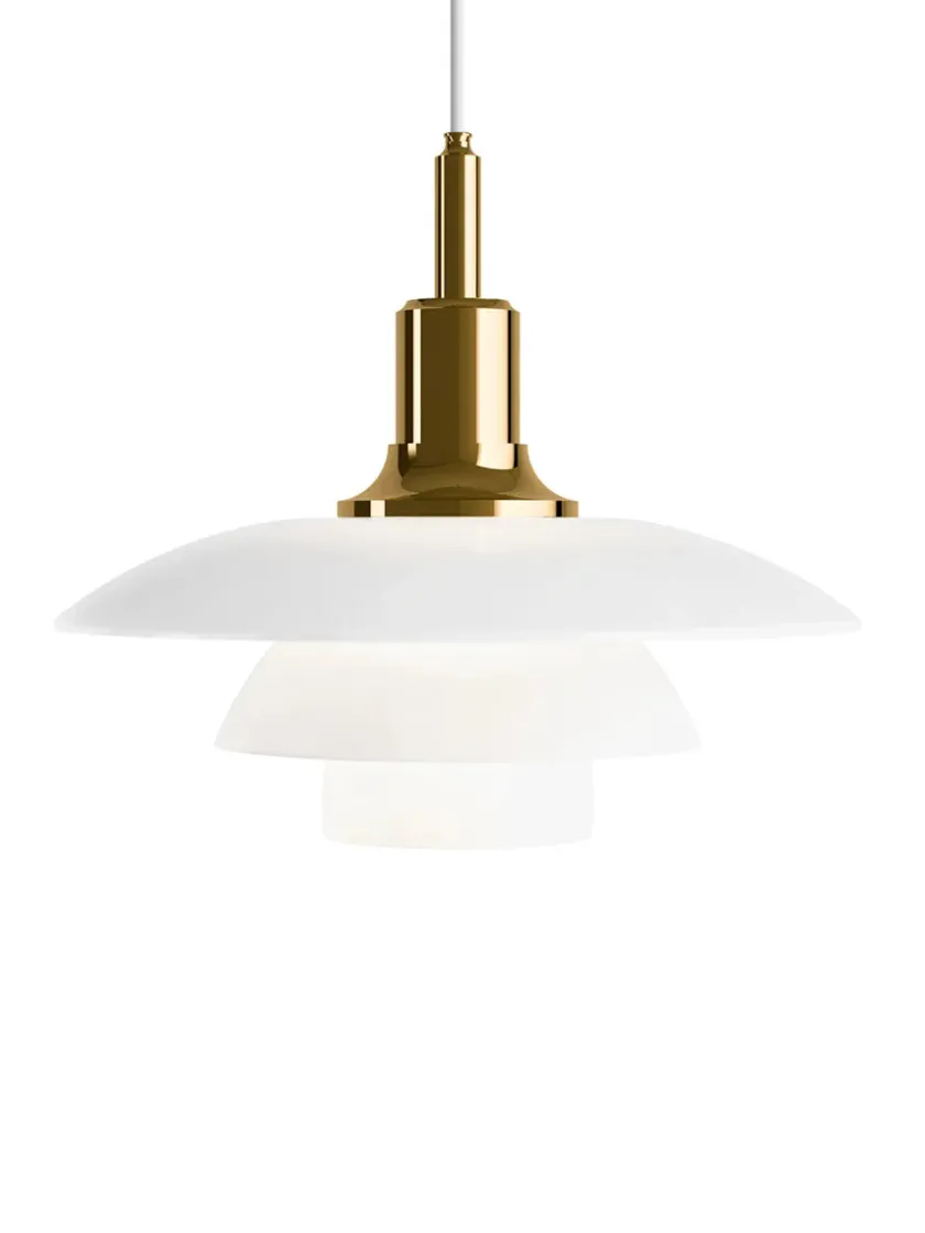 Louis Poulsen PH 3½-3 Glas Pendel, sort metalliseret fra> Pendler|Spots