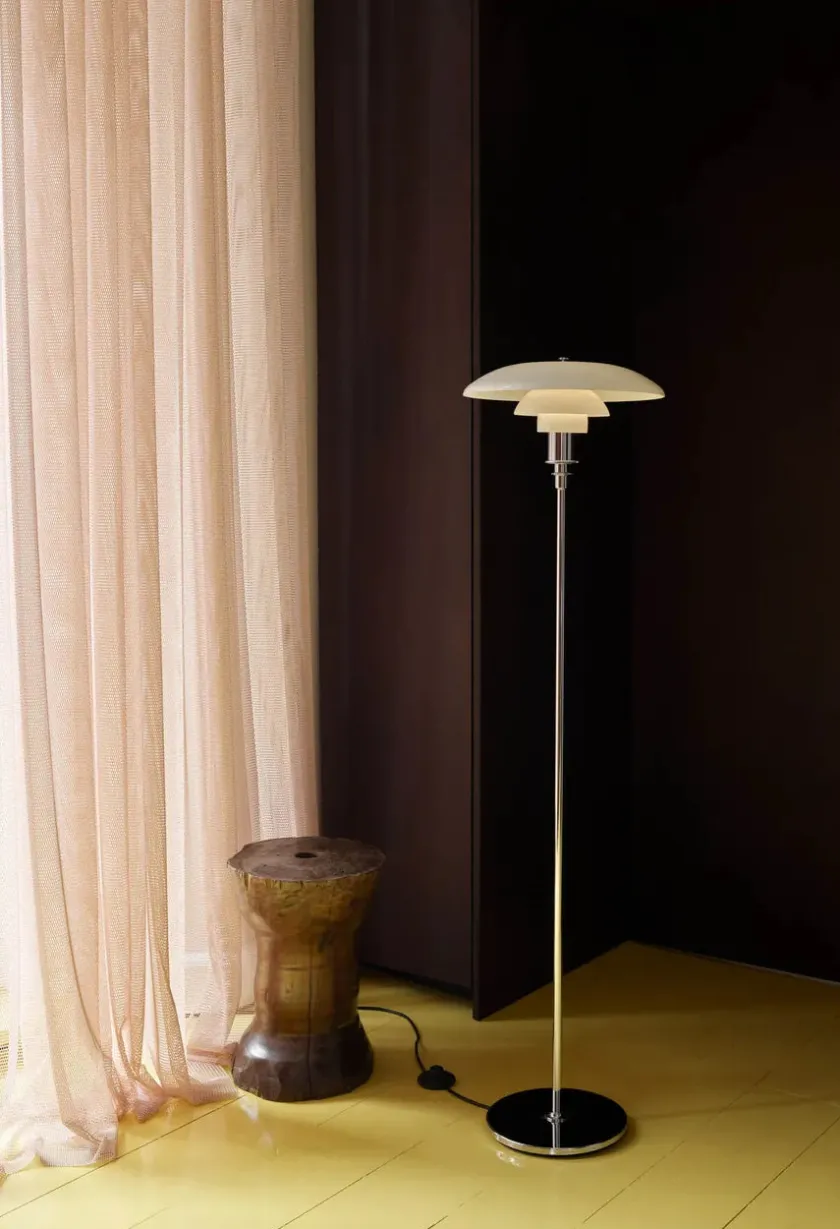 Louis Poulsen PH 3½-2½ Gulvlampe, sort metalliseret fra> Gulvlamper|Spots