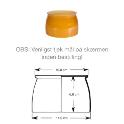 Louis Poulsen PH 3½-3 Mellemskærm i ravfarvet glas fra><noscript><img width=