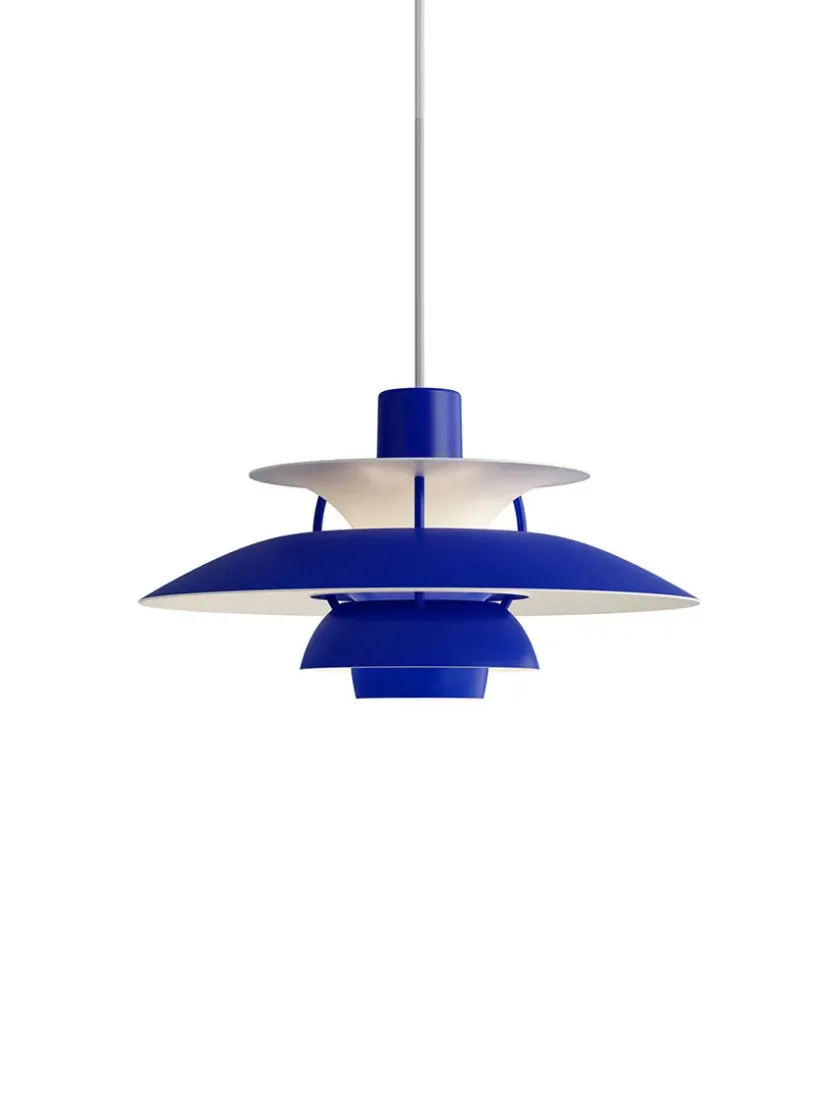 Louis Poulsen PH 5 Mini Pendant, Monochrome Burgundy af Poul Henningsen> Pendler|Spots