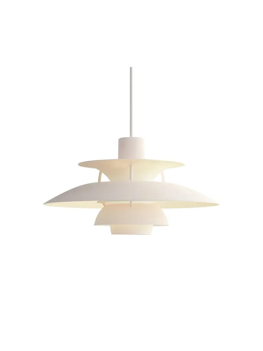 Louis Poulsen PH 5 Mini Pendant, Monochrome Burgundy af Poul Henningsen> Pendler|Spots