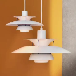 Louis Poulsen PH 5 Mini Pendant, Monochrome Pale Pewter af Poul Henningsen><noscript><img width=