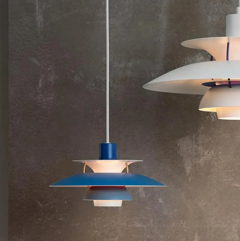 Louis Poulsen PH 5 Mini Pendant, Monochrome Pale Pewter af Poul Henningsen> Pendler|Spots