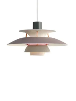Louis Poulsen PH 5 Mini Pendant, Monochrome Pale Pewter af Poul Henningsen><noscript><img width=
