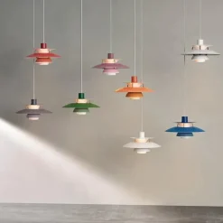 Louis Poulsen PH 5 Mini Pendant, Monochrome Pale Pewter af Poul Henningsen><noscript><img width=