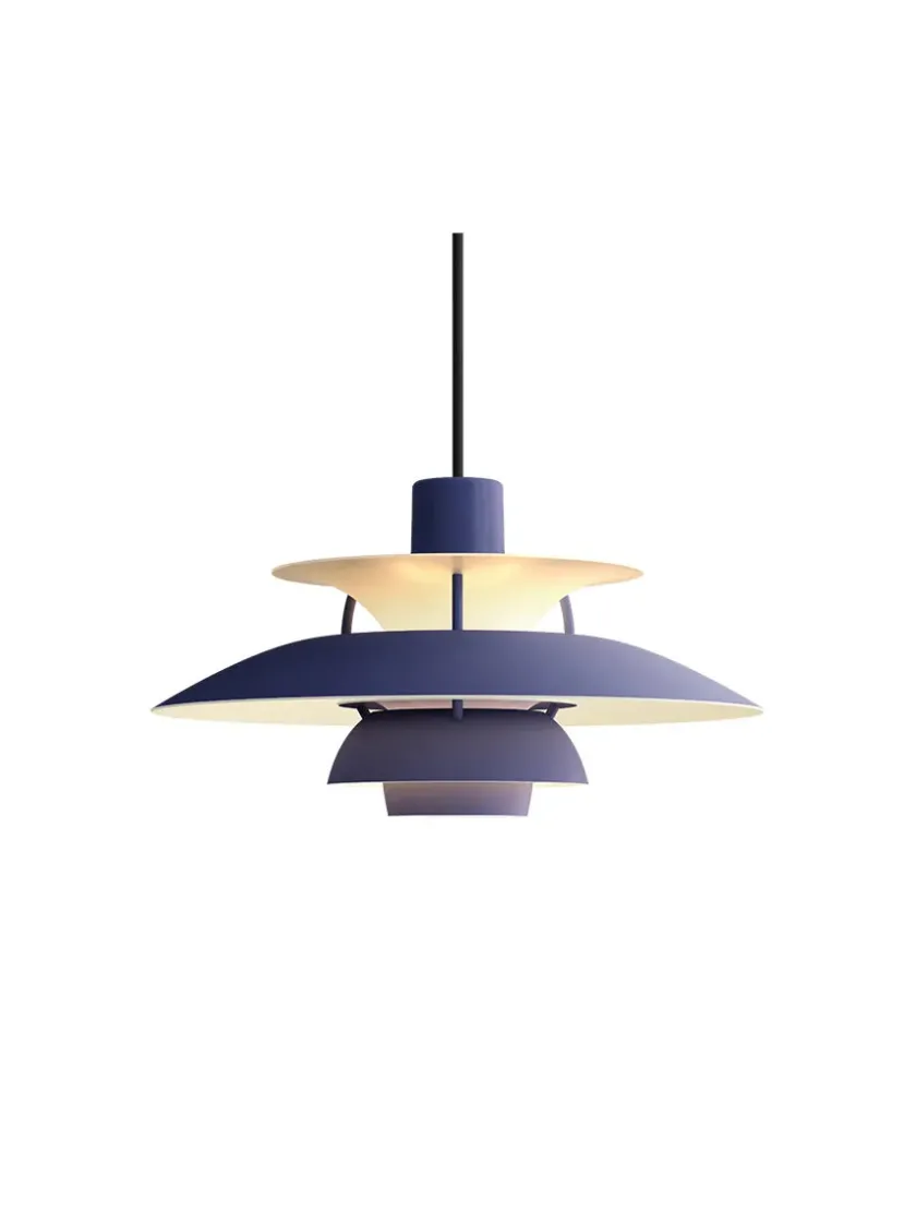 Louis Poulsen PH 5 Mini Pendant, Monochrome Pale Pewter af Poul Henningsen> Pendler|Spots