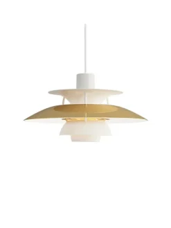 Louis Poulsen PH 5 Mini Pendant, Monochrome Pale Pewter af Poul Henningsen><noscript><img width=