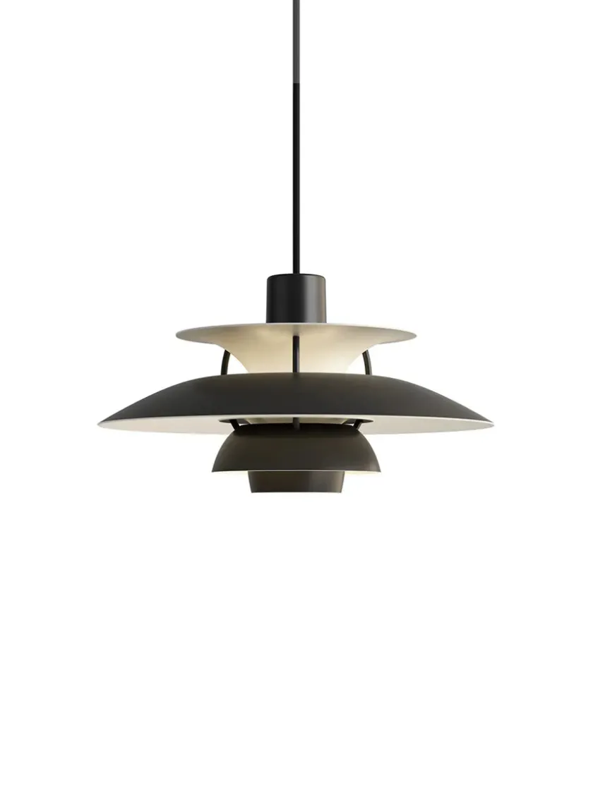 Louis Poulsen PH 5 Mini Pendant, Monochrome Pale Pewter af Poul Henningsen> Pendler|Spots
