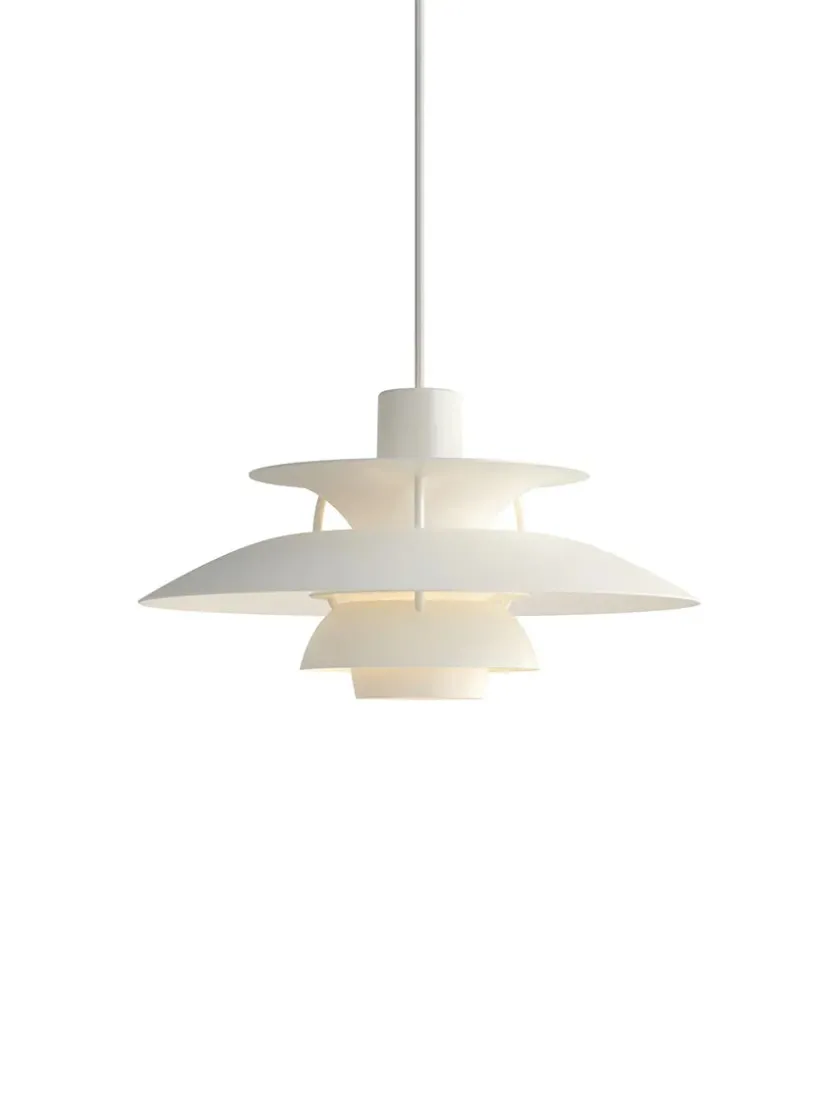 Louis Poulsen PH 5 Mini Pendant, Monochrome Pale Pewter af Poul Henningsen> Pendler|Spots
