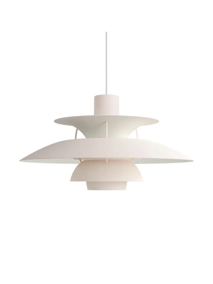 Louis Poulsen PH 5 Pendant, Monochrome Burgundy af Poul Henningsen> Spots|Pendler