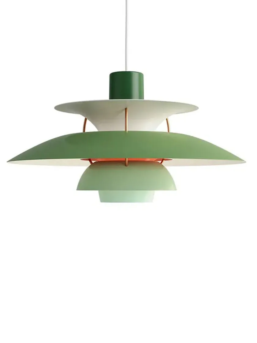 Louis Poulsen PH 5 Pendant, Monochrome Dusty Indigo af Poul Henningsen> Pendler|Spots