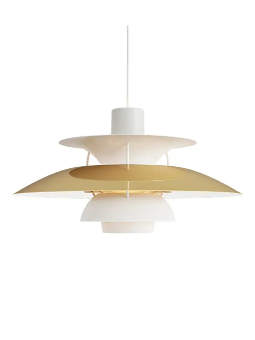 Louis Poulsen PH 5 Pendant, Monochrome Dusty Indigo af Poul Henningsen> Pendler|Spots