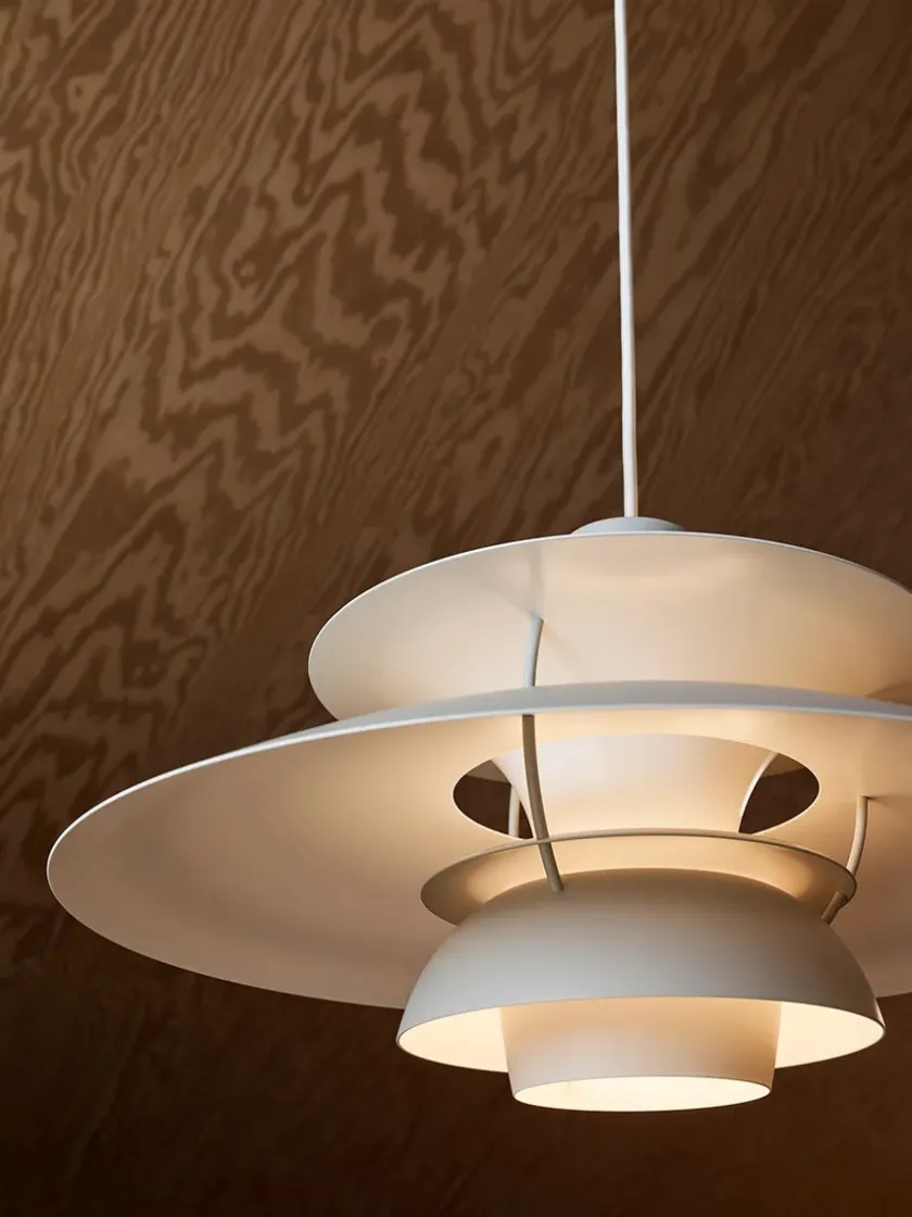 Louis Poulsen PH 5 Pendant, Monochrome Pale Blush af Poul Henningsen> Pendler|Spots