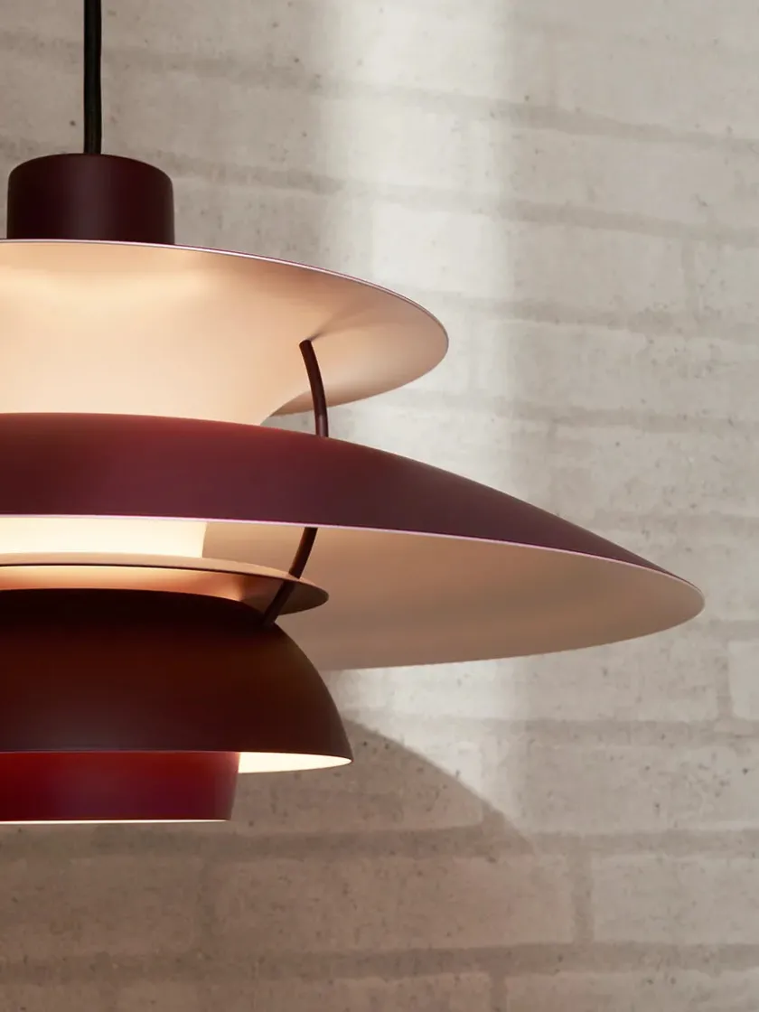 Louis Poulsen PH 5 Pendant, Monochrome Pale Blush af Poul Henningsen> Pendler|Spots