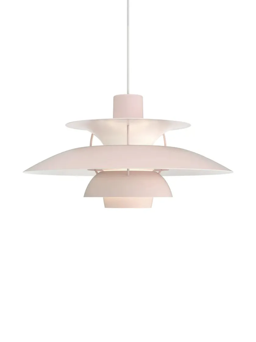 Louis Poulsen PH 5 Pendant, Monochrome Pale Blush af Poul Henningsen> Pendler|Spots