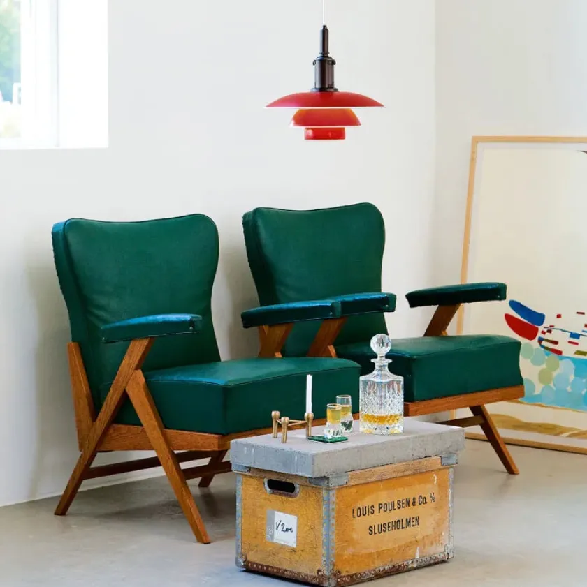 Louis Poulsen PH 3½-3 Pendel, hvid af Poul Henningsen> Pendler|Spots