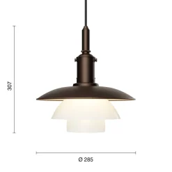 Louis Poulsen PH 3/3 pendel, messing/opalt glas, limited edition 2022 af Poul Henningsen><noscript><img width=