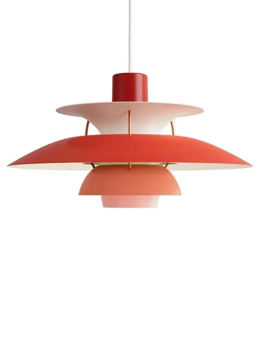 Louis Poulsen PH 5 pendel, Monokrom Oyster af Poul Henningsen> Pendler|Spots