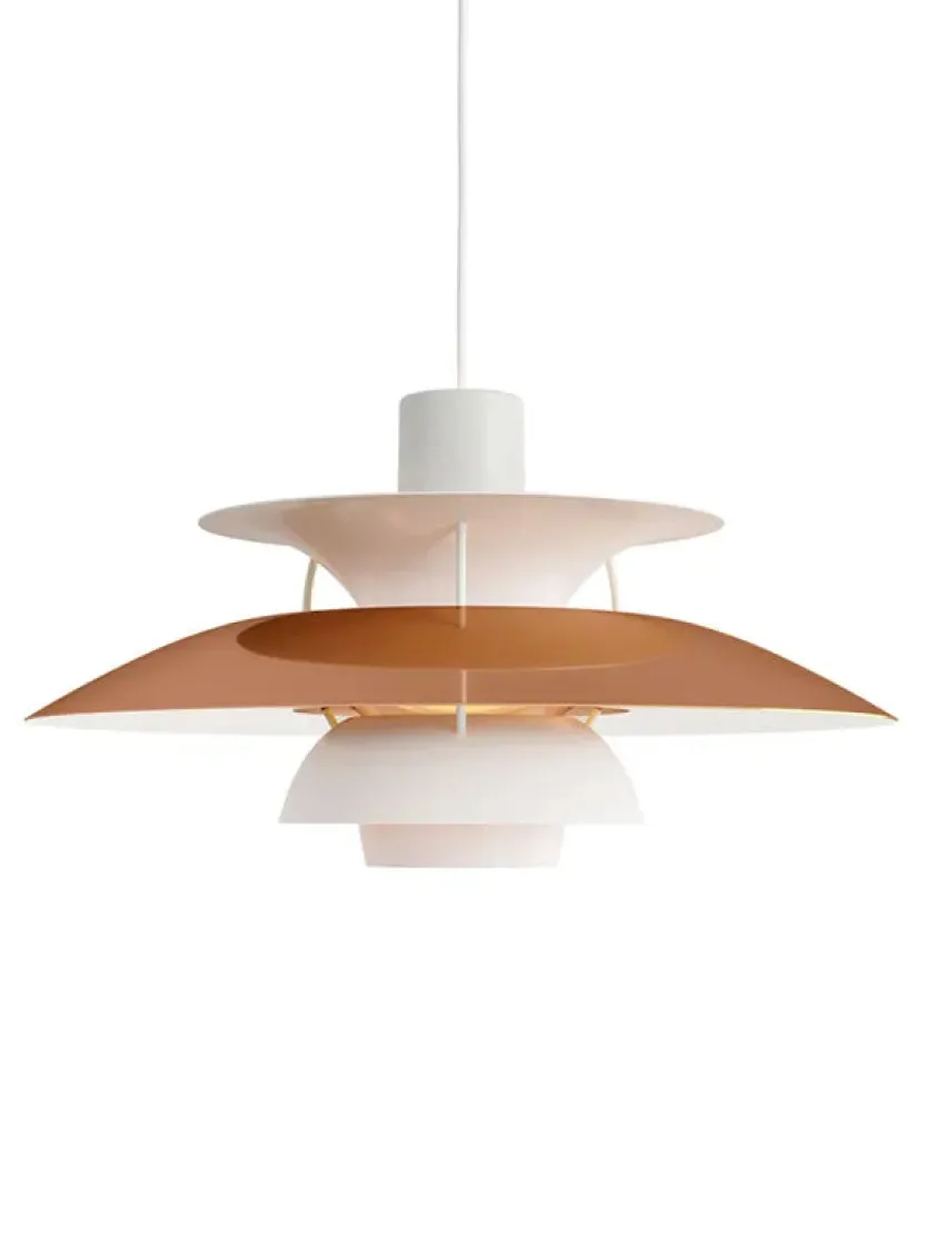 Louis Poulsen PH 5 pendel, Monokrom Oyster af Poul Henningsen> Pendler|Spots